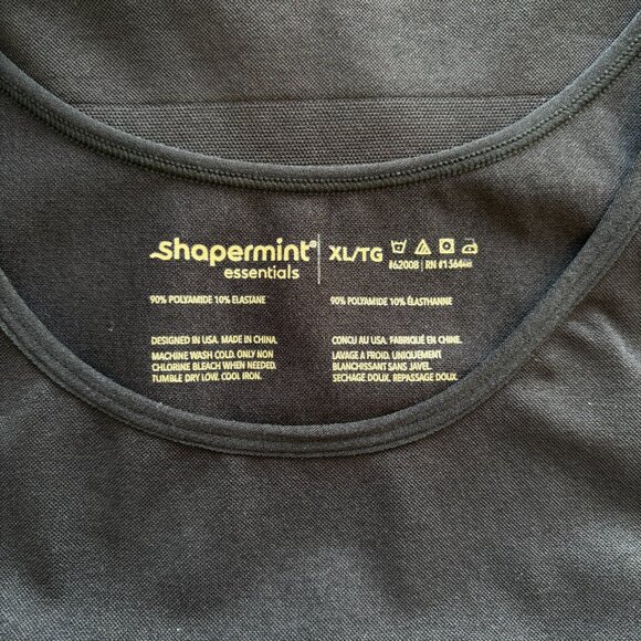 Shapermint Essentials Women's Size XL All Day Every Day Tank Compression Black - Picture 2 of 6